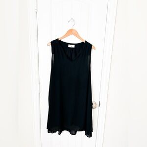 Cotelac Black V-Neck Dress Size 2